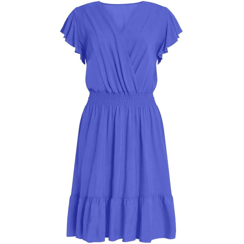 Celestino Κρουαζέ mini φόρεμα με βολάν μπλε για Γυναίκα