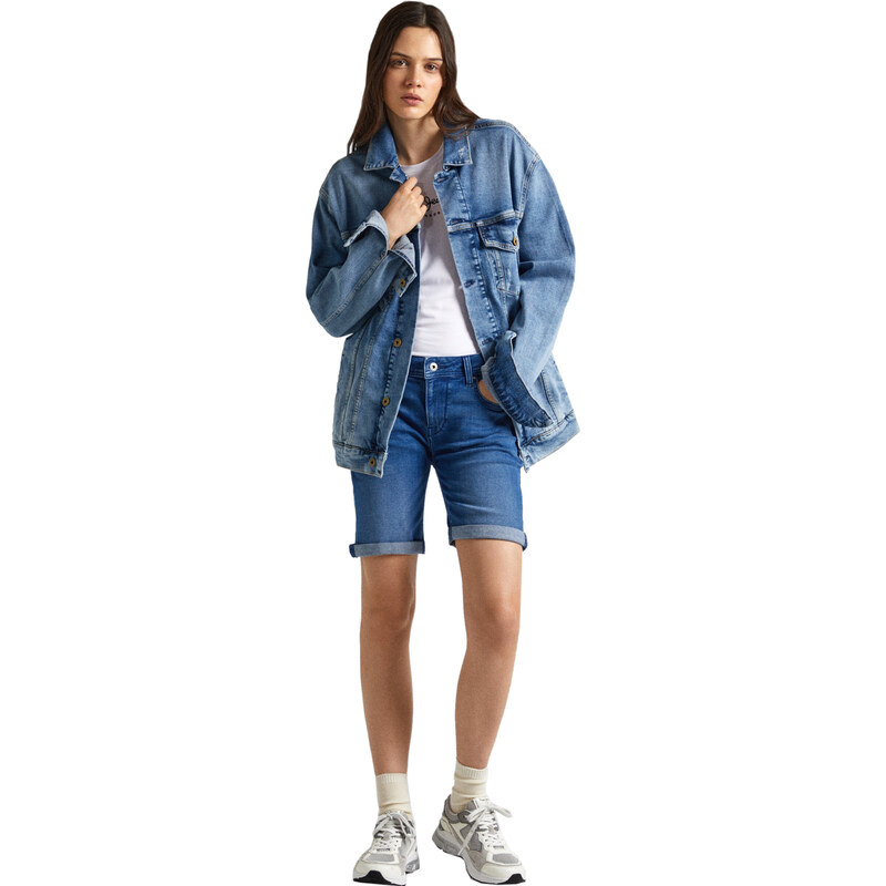 PEPE JEANS SLIM DENIM ΣΟΡΤΣ ΓΥΝΑΙΚEIO PL801120HU6-000