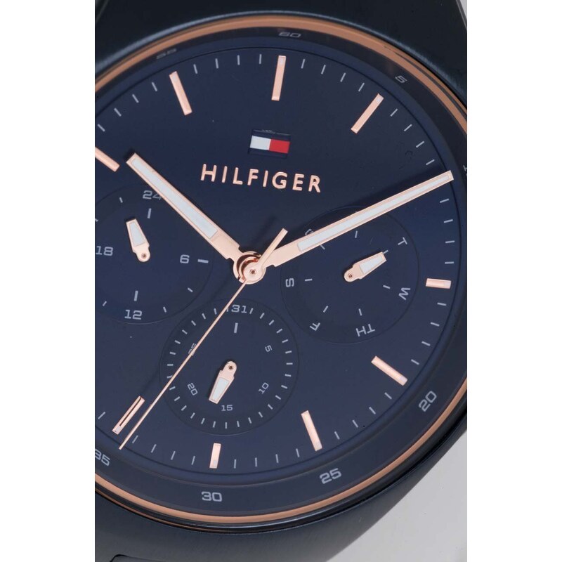 Ρολόι Tommy Hilfiger χρώμα: ναυτικό μπλε