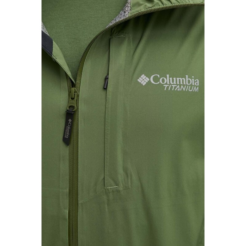 Σακάκι εξωτερικού χώρου Columbia Ampli-Dry II χρώμα: πράσινο, 2071061