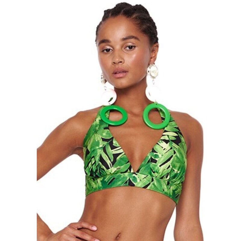 Γυναικείο Μαγιό BLUEPOINT Bikini Top “Green Party” Cup D