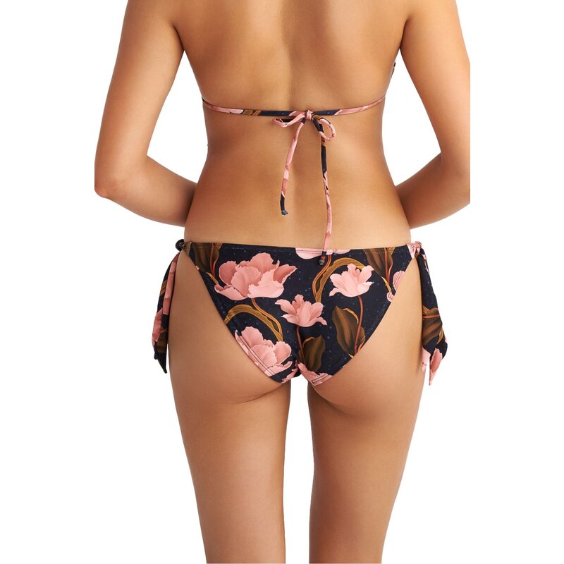 Γυναικείο Μαγιό BLU4U Bikini Bottom “Pink Blooms” Δετό