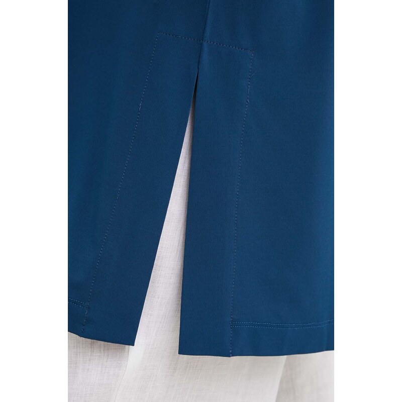 Μπλουζάκι Max Mara Leisure χρώμα: ναυτικό μπλε, 2416941068600