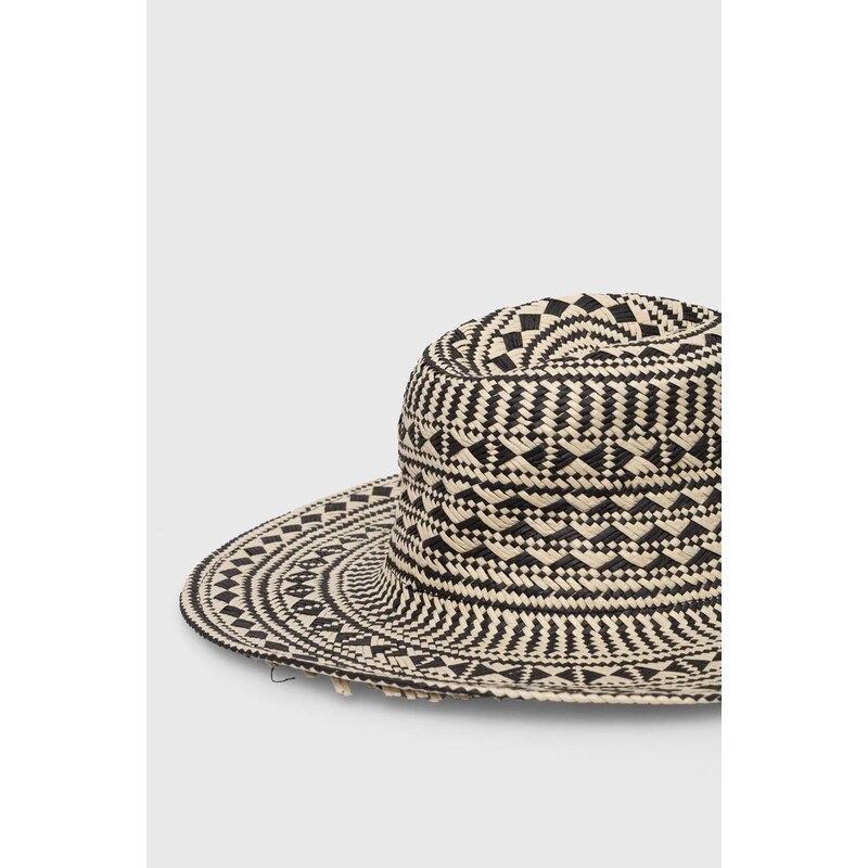 Καπέλο Guess FEDORA χρώμα: μαύρο, AW9495 COT01