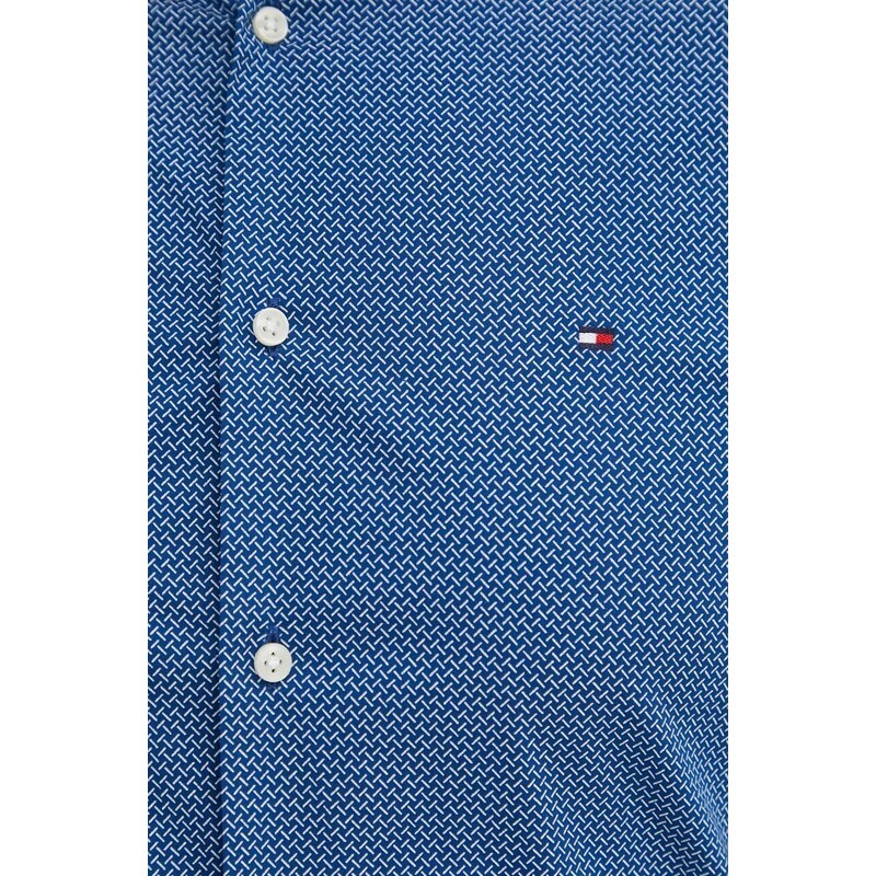Πουκάμισο Tommy Hilfiger χρώμα: ναυτικό μπλε, MW0MW34629