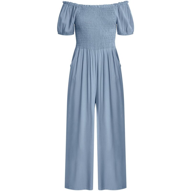 Celestino Ολόσωμη φόρμα με σφηκοφωλιά μπλε ραφ για Γυναίκα