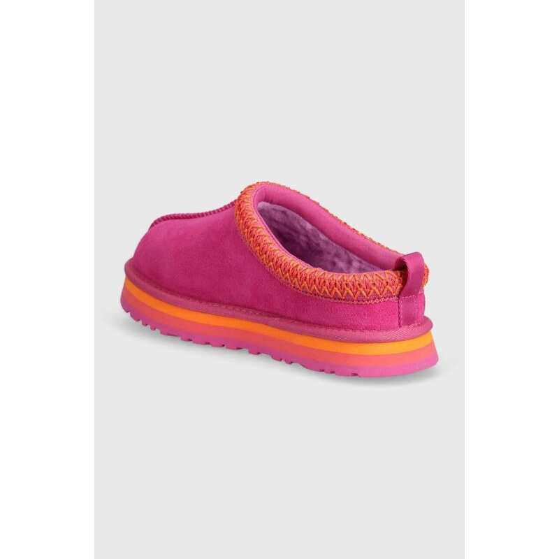 Παιδικές παντόφλες σουέτ UGG TAZZ χρώμα: ροζ
