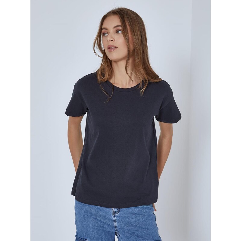 Celestino Ασύμμετρο t-shirt σκουρο μπλε για Γυναίκα
