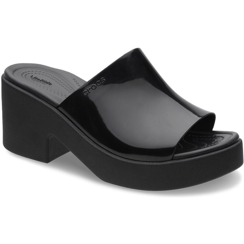 Crocs Γυναικείες Πλατφόρμες Brooklyn Slide High Shine Heel