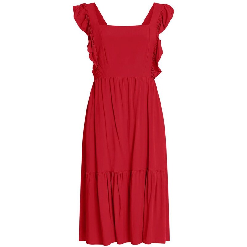 Celestino Midi φόρεμα με ανοιχτή πλάτη κοκκινο για Γυναίκα