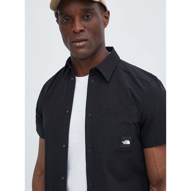 Πουκάμισο The North Face M Murray Button Shirt χρώμα: μαύρο, NF0A879PJK31