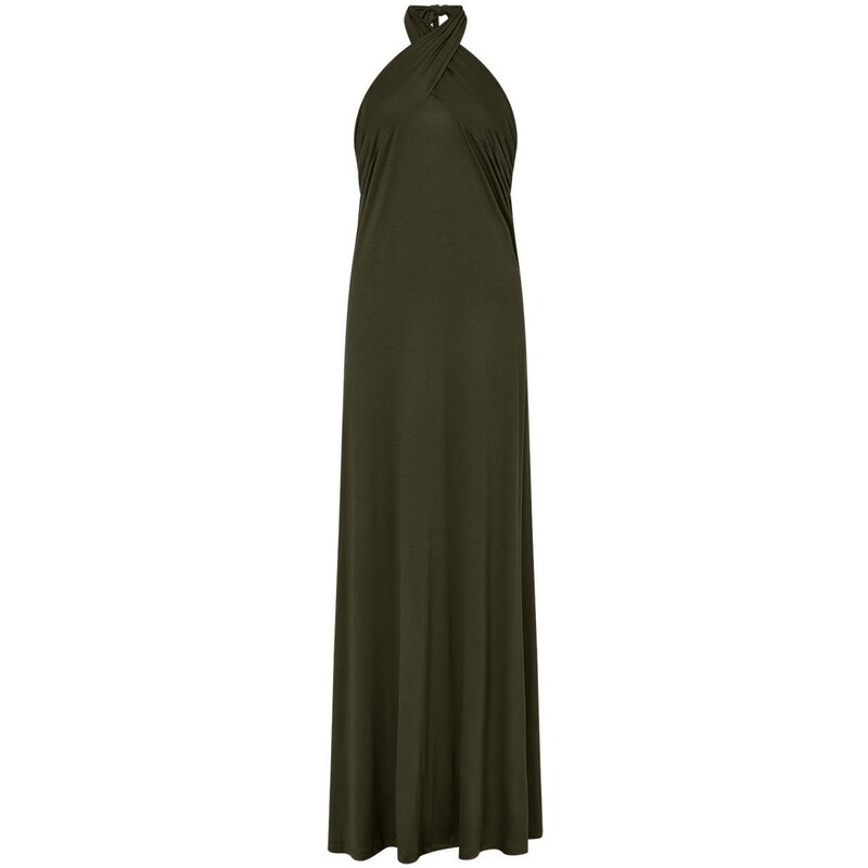 Celestino Φόρεμα με χιαστί δέσιμο χακι για Γυναίκα
