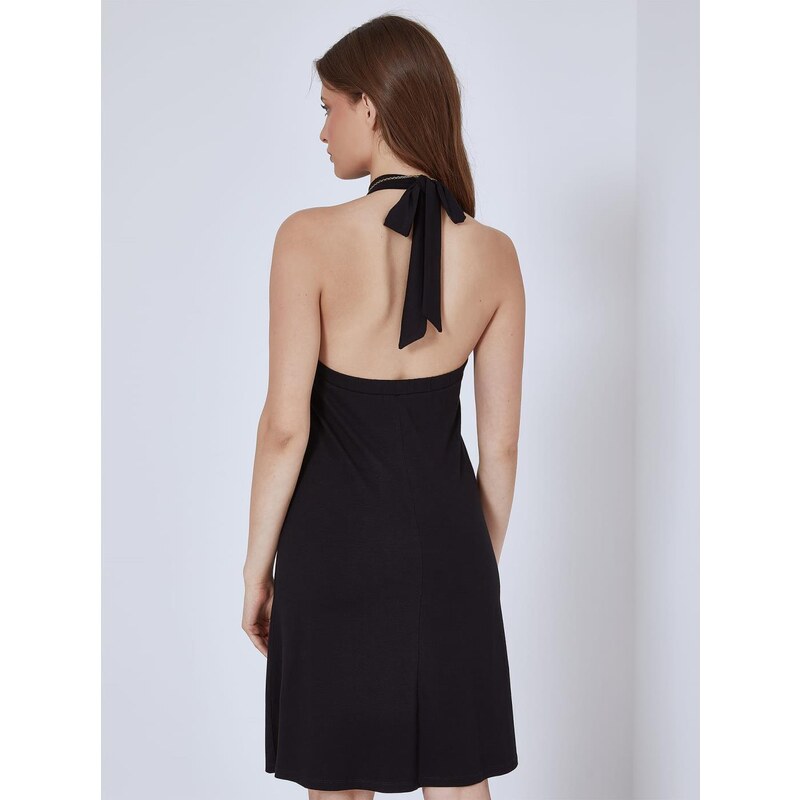 Celestino Φόρεμα με halter λαιμόκοψη μαυρο για Γυναίκα