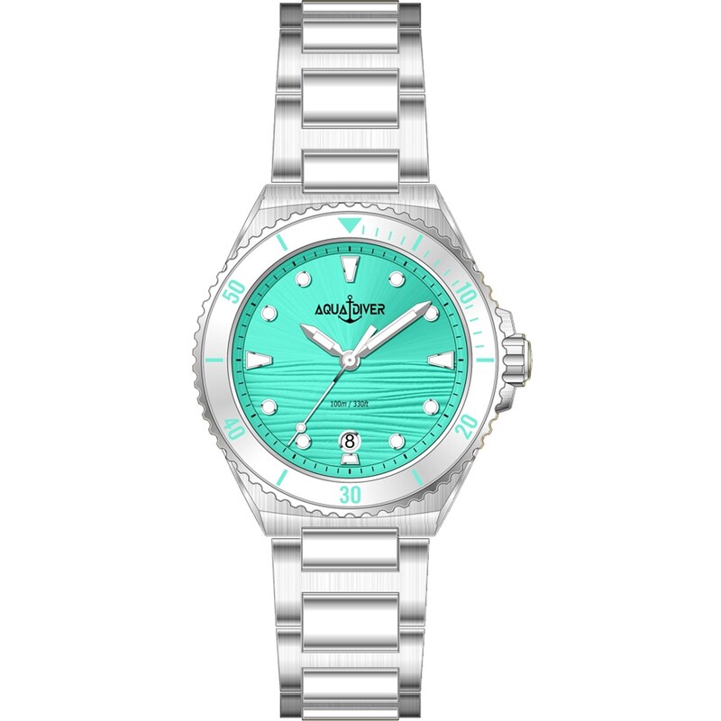 AQUADIVER Oceana - SS22165L23, Silver case with Stainless Steel Bracelet