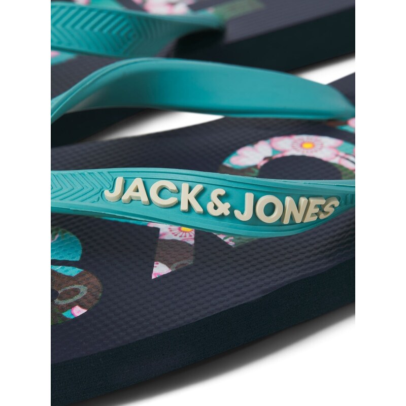 Jack&Jones - 12230642 - Jfw Logo Palm Print Flip Flop - Navy Blazer - Σαγιονάρες