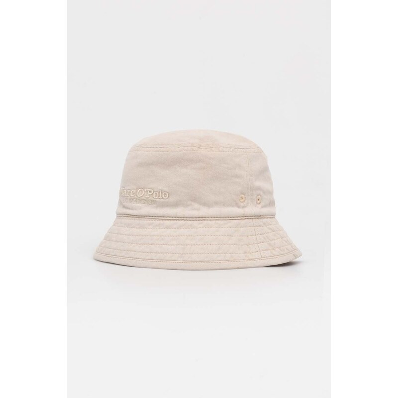 Βαμβακερό καπέλο Marc O'Polo χρώμα: μπεζ, 403810701143