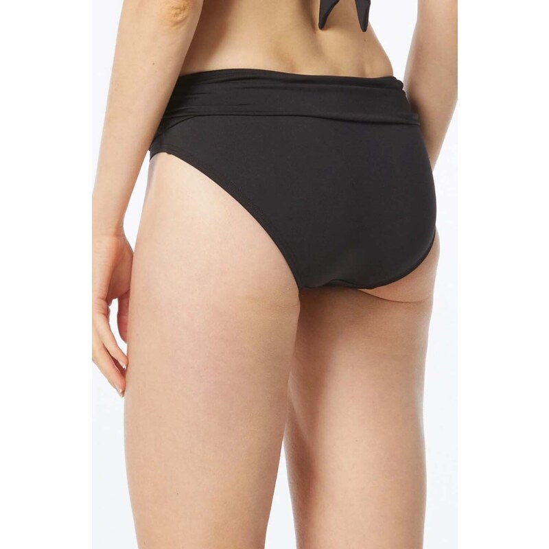 MICHAEL KORS Bikini Bottom Belted Empire Logo Trim MM7M163 001 black