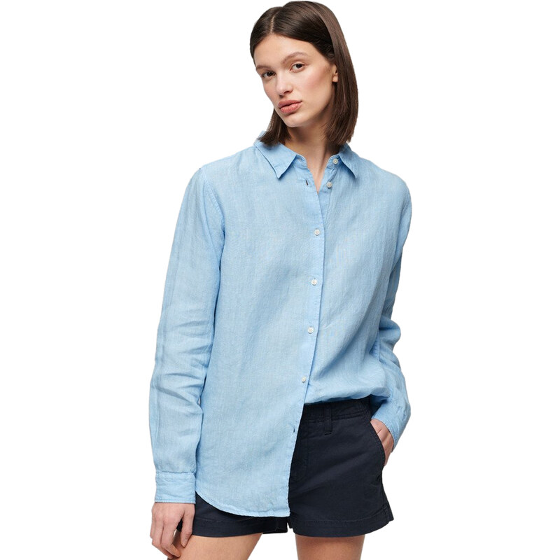 SUPERDRY ΛΙΝΟ BOYFRIEND ΠΟΥΚΑΜΙΣΟ ΓΥΝΑΙΚEIO W4010415A-VYJ