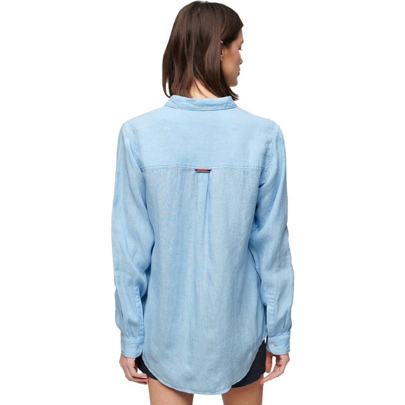 SUPERDRY ΛΙΝΟ BOYFRIEND ΠΟΥΚΑΜΙΣΟ ΓΥΝΑΙΚEIO W4010415A-VYJ