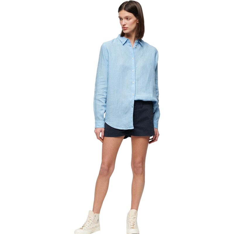 SUPERDRY ΛΙΝΟ BOYFRIEND ΠΟΥΚΑΜΙΣΟ ΓΥΝΑΙΚEIO W4010415A-VYJ