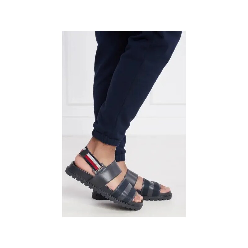 Tommy Hilfiger Δερμάτινος σανδάλια