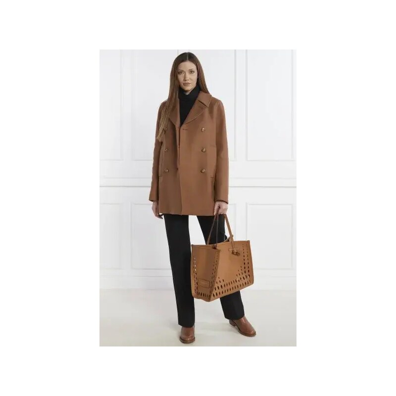 GIANNI CHIARINI Δερμάτινη τσάντα shopper + τσαντάκι