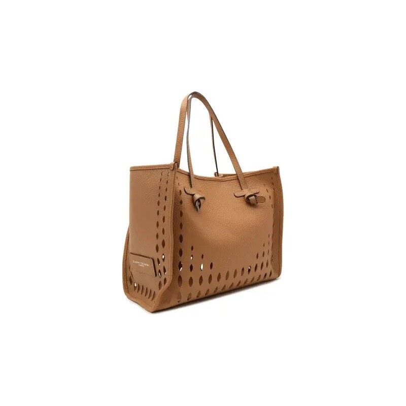 GIANNI CHIARINI Δερμάτινη τσάντα shopper + τσαντάκι