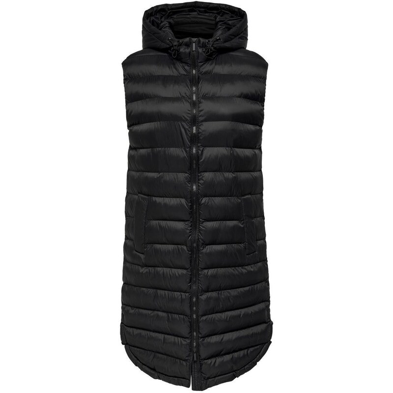 Only Μακρύ αμάνικο puffer μπουφάν Μαύρο