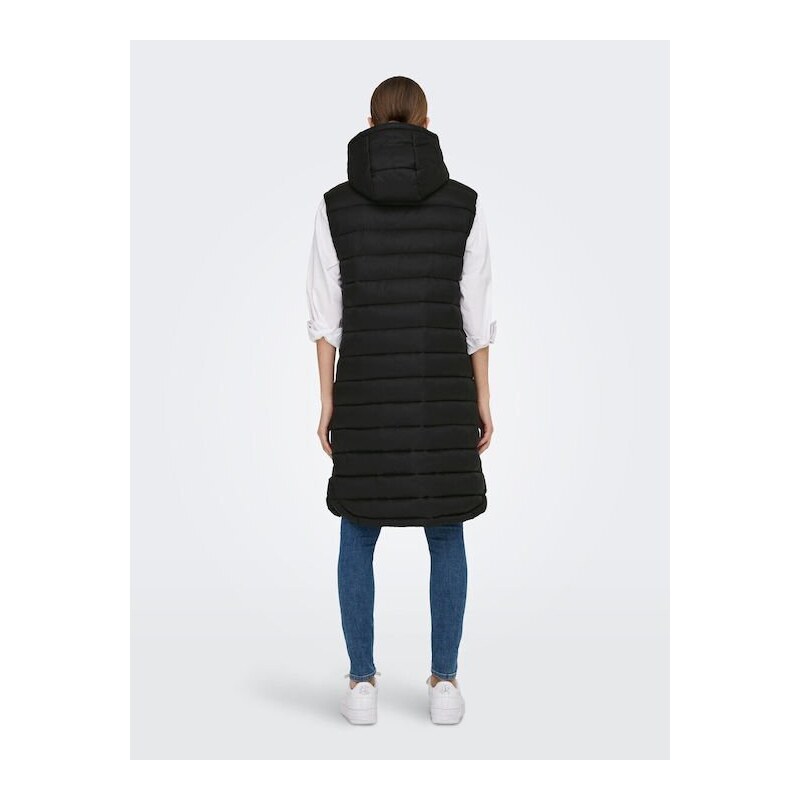 Only Μακρύ αμάνικο puffer μπουφάν Μαύρο