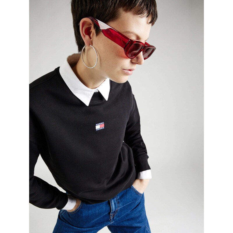 Tommy Jeans Μπλούζα φούτερ ναυτικό μπλε / κόκκινο / μαύρο / λευκό