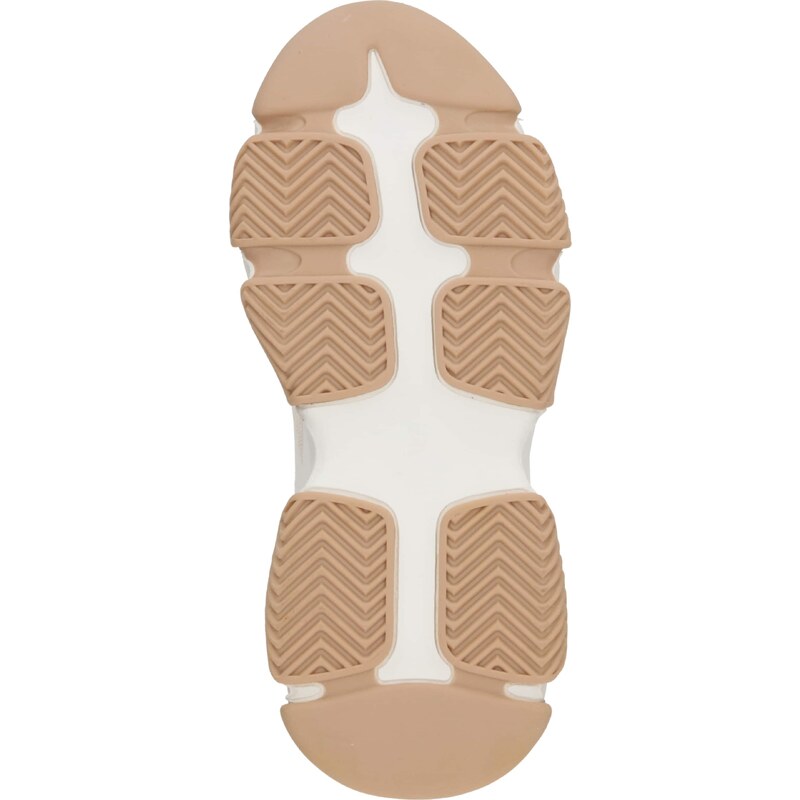 STEVE MADDEN Σνίκερ χαμηλό 'Progressive' κρεμ / χρυσό / λευκό