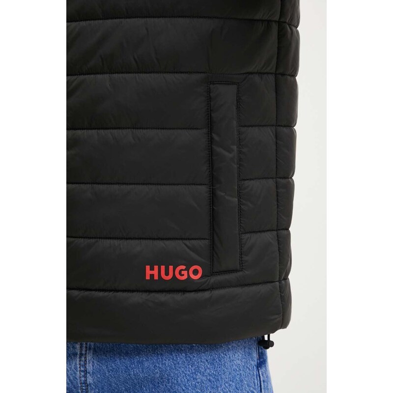 Μπουφάν HUGO χρώμα: μαύρο, 50517753