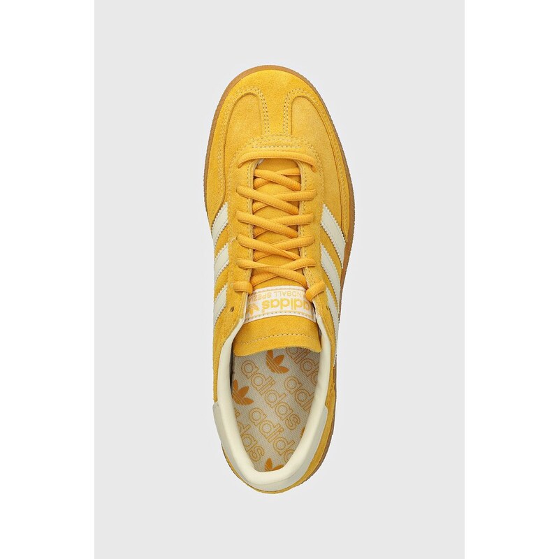 Σουέτ αθλητικά παπούτσια adidas Originals Hanball Spezial χρώμα: κίτρινο, IF7088