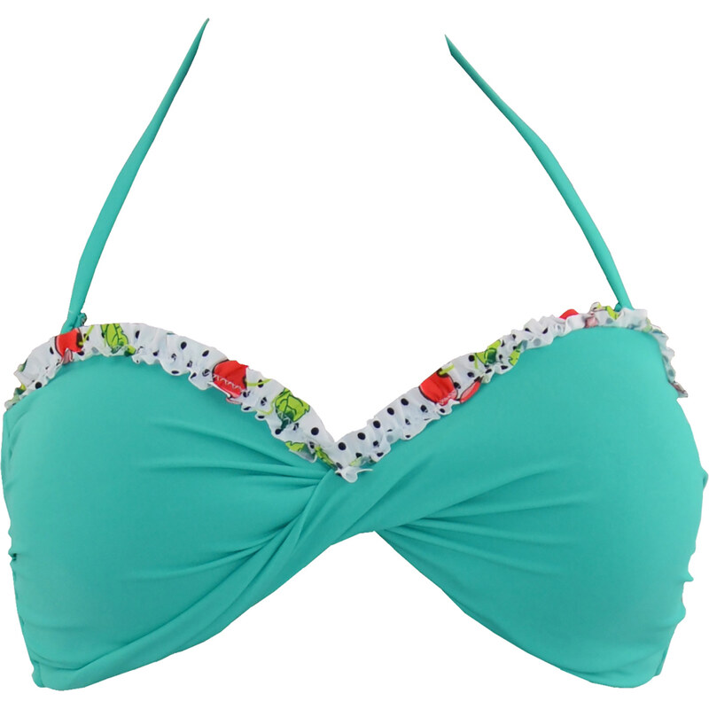 Pink Lemon Strapless στριφτό μαγιό Πράσινο Atlantis