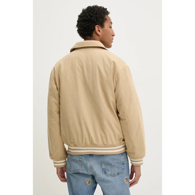 Μπουφάν Tommy Jeans χρώμα: μπεζ, DM0DM19626