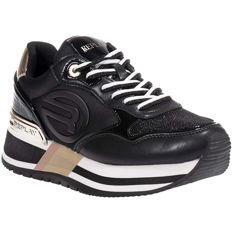 REPLAY MENNET R ΓΥΝΑΙΚΕΙΑ ΜΑΥΡΑ SNEAKERS