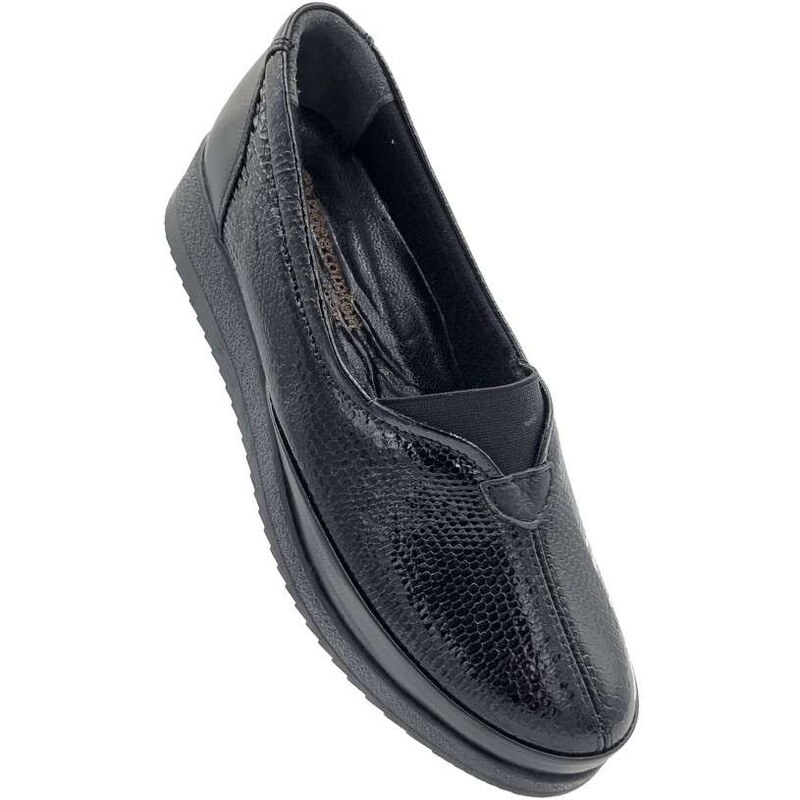Pace Comfort 5640 Μαύρα Δερμάτινα Γυναικεία Μοκασίνια