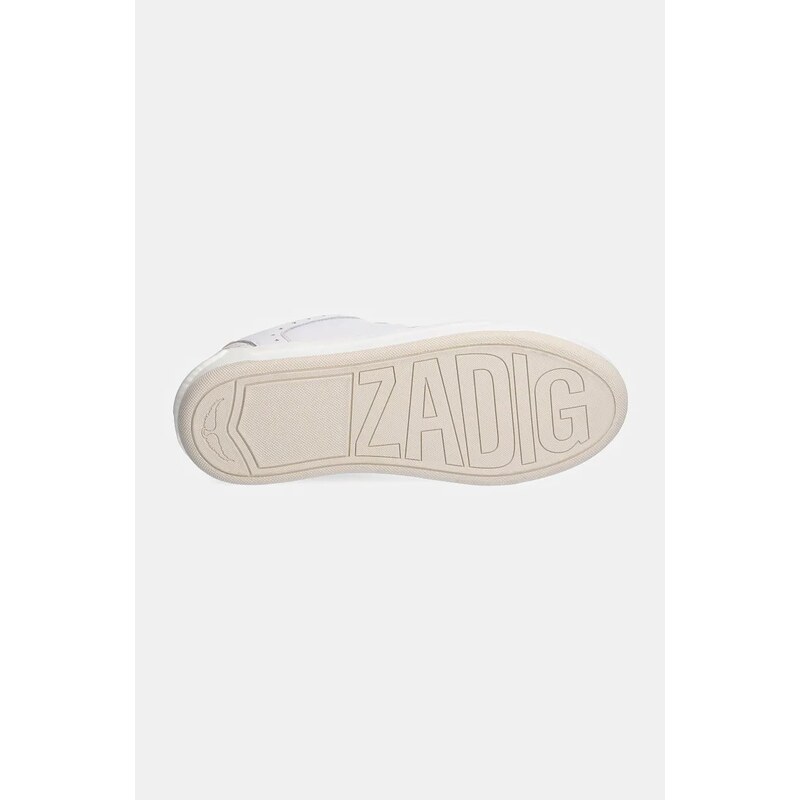 Δερμάτινα αθλητικά παπούτσια ZADIG&VOLTAIRE Wings χρώμα: άσπρο, SWSN00523