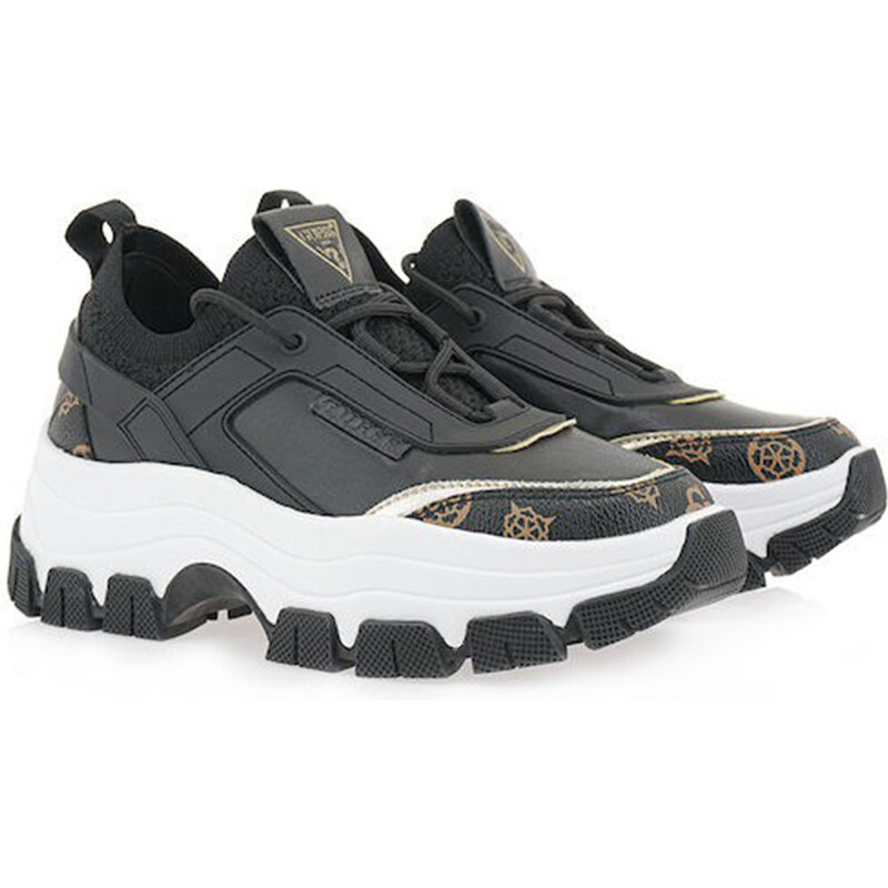 Γυναικεία Chunky Sneakers Μαυρα Guess FL8BYDSMF12-GU0/BLKBR