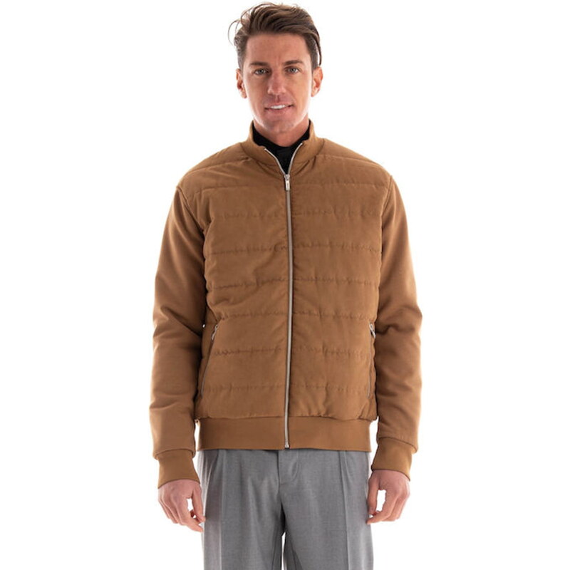Ανδρικό Χειμωνιάτικο Μπουφάν Bomber Camel Karl Lagerfeld 505067-430