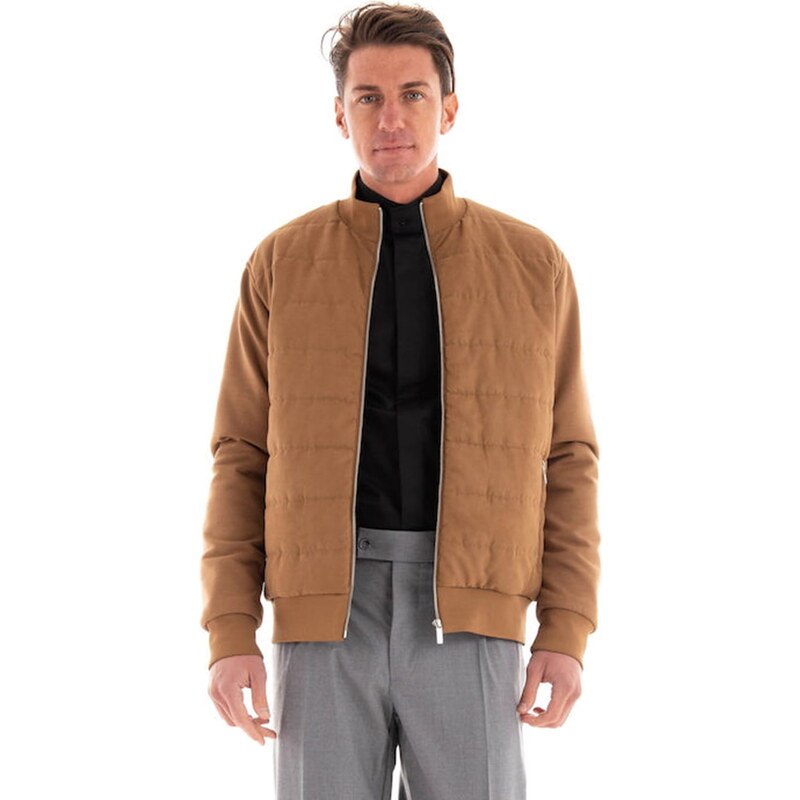 Ανδρικό Χειμωνιάτικο Μπουφάν Bomber Camel Karl Lagerfeld 505067-430