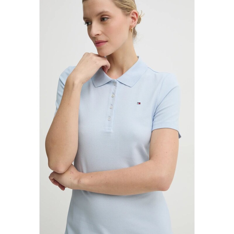Φόρεμα Tommy Hilfiger χρώμα: μπλε, WW0WW43228