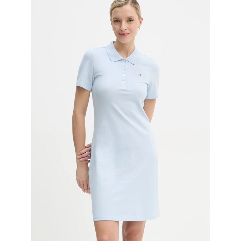 Φόρεμα Tommy Hilfiger χρώμα: μπλε, WW0WW43228
