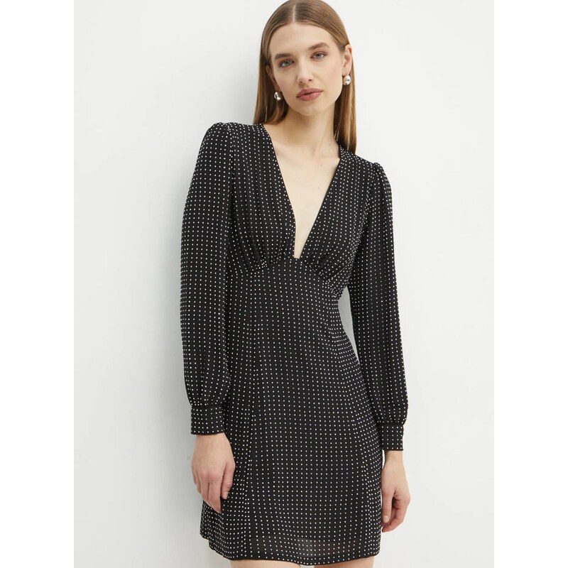 Φόρεμα MICHAEL Michael Kors χρώμα: μαύρο, MF481V47R3