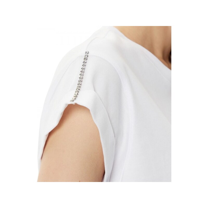 Guess SS CN SLEEVES STRASS DETAIL ΜΠΛΟΥΖΑ (W5RI06I3Z14 G011)