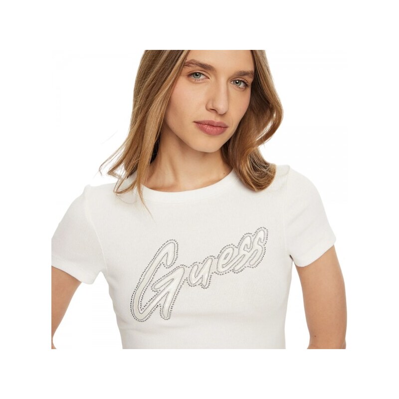 Guess SS CN RIB LOGO TEE ΜΠΛΟΥΖΑ (W5RI68KA0H1 G011)