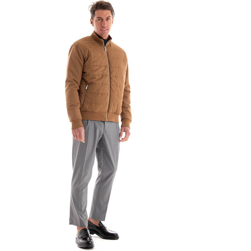 Ανδρικό Χειμωνιάτικο Μπουφάν Bomber Camel Karl Lagerfeld 505067-430