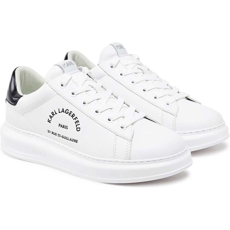 KARL LAGERFELD M Sneakers Kapri Mens Maison Karl Lace KL52538K 011-white lthr