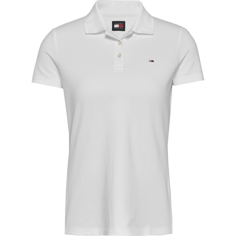 Tommy Jeans Μπλουζάκι 'ESSENTIAL' λευκό