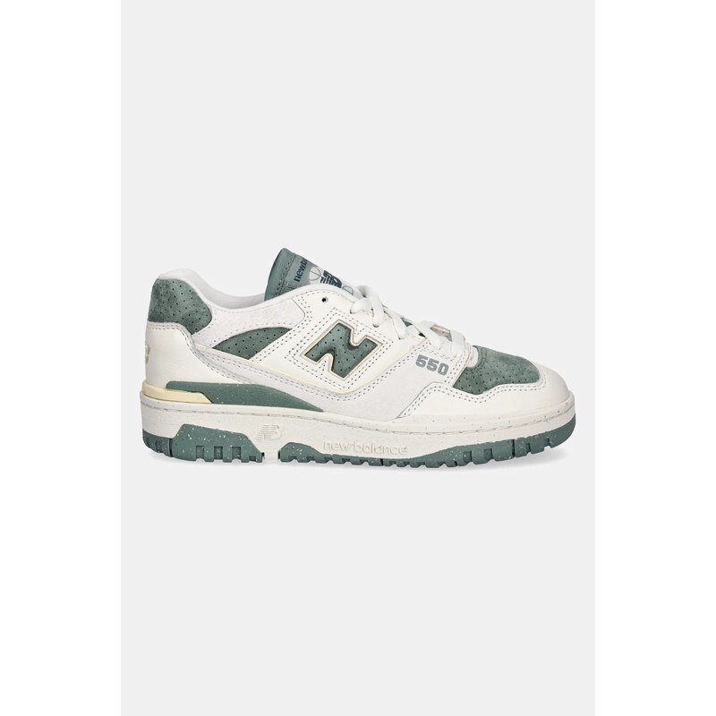 Δερμάτινα αθλητικά παπούτσια New Balance BBW550PE χρώμα: μπεζ, BBW550PE